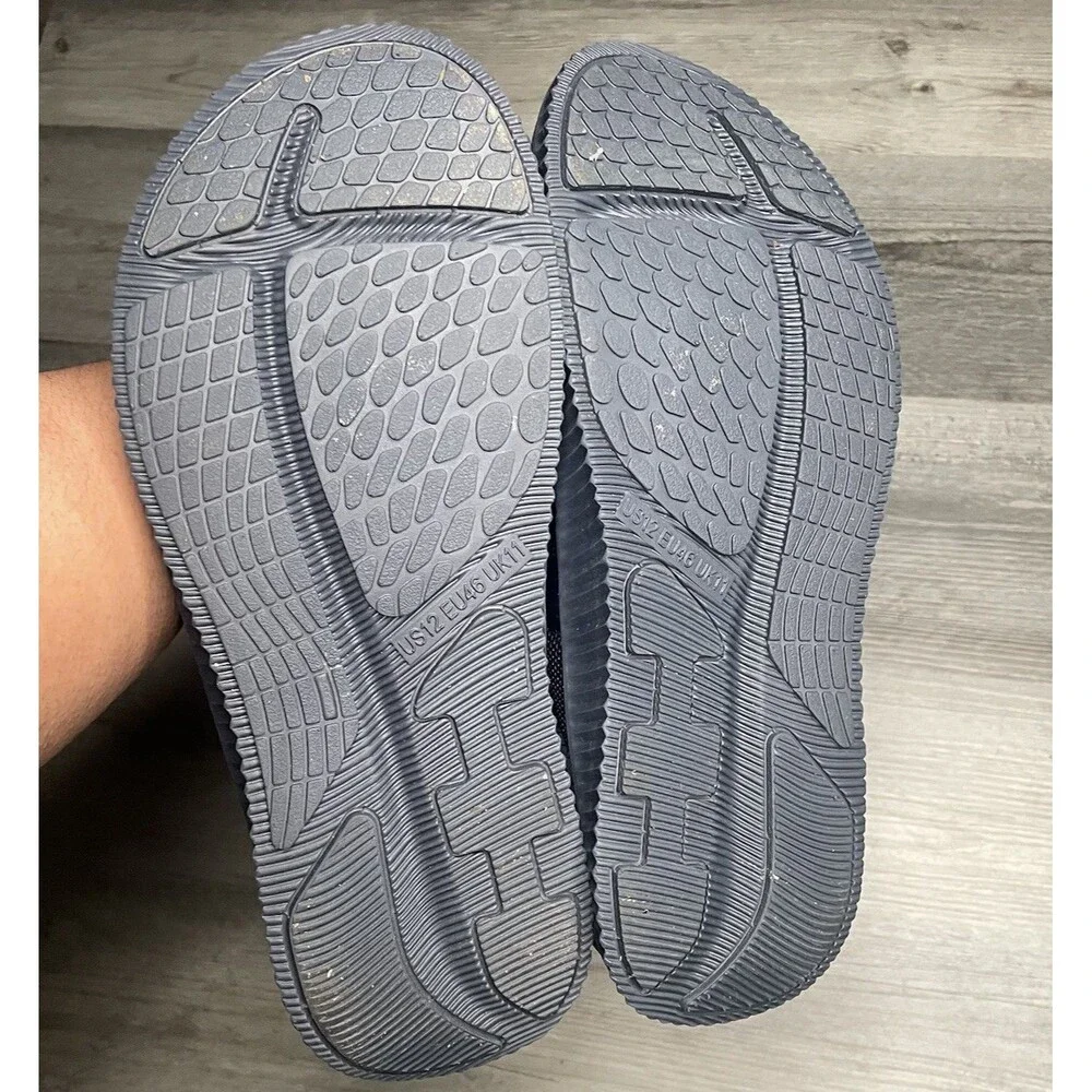 KuaiLu Mens Orthotic Sports Slide Sandals Adjustable Straps Blue Size 12